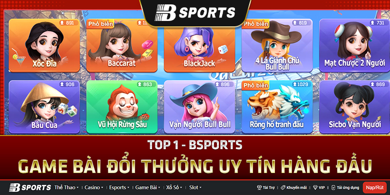 Bsports là nơi bạn có thể chơi bài cào online