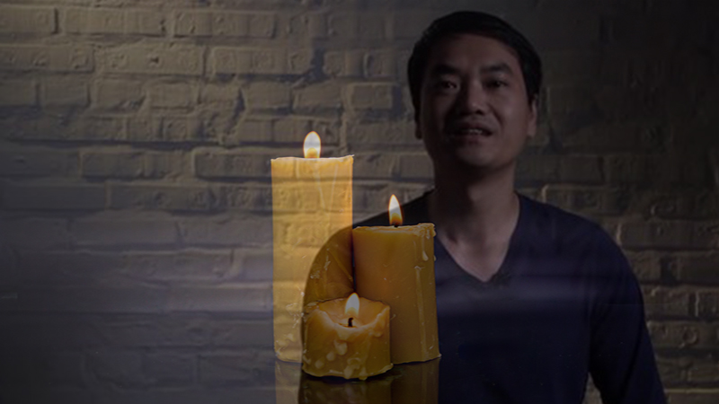 Anh Duy chọn cây nến để đặt cho biệt danh Duy Nến của mình