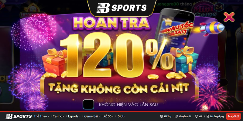 Hoàn tiền cực bốc